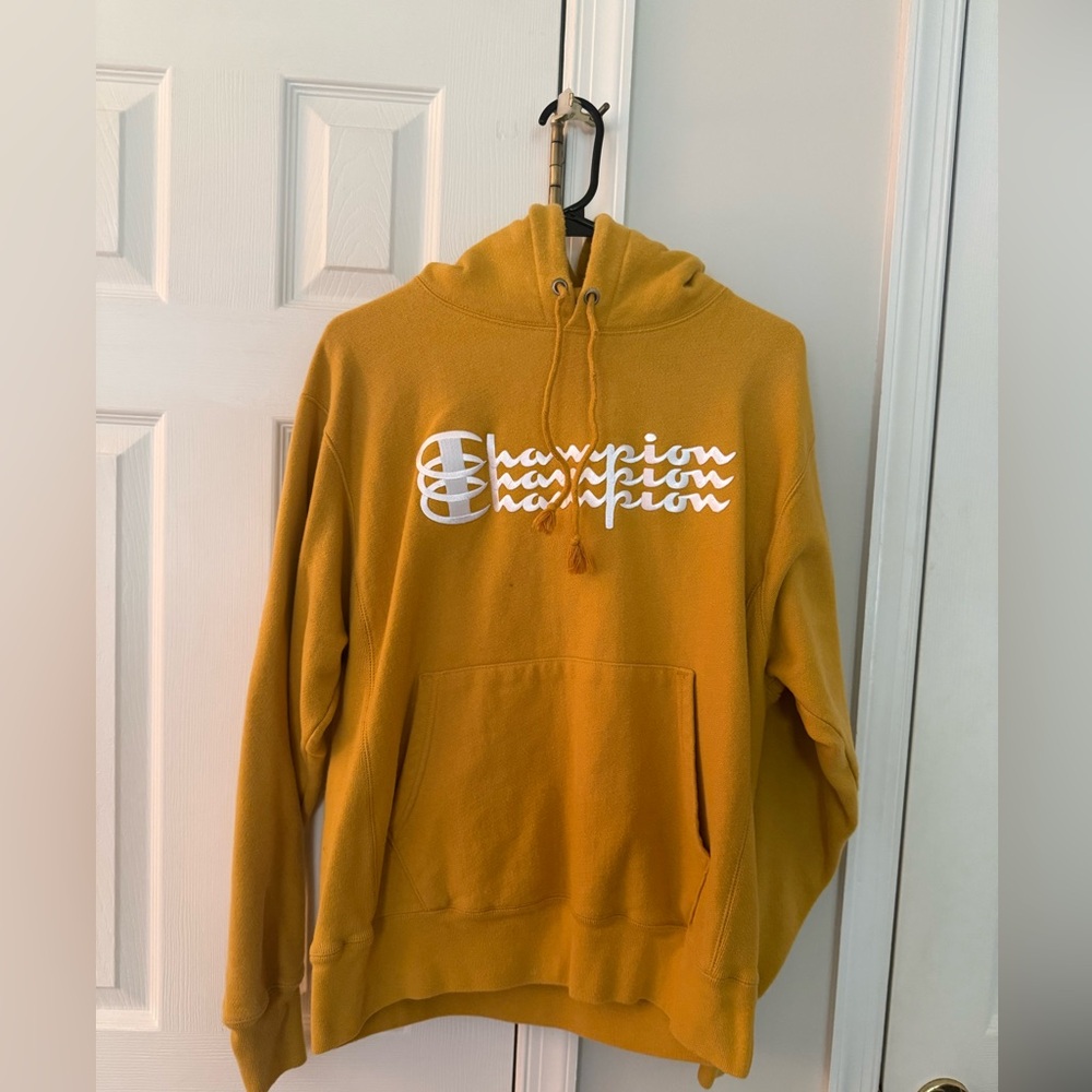 Champion Men's Hoodie in Mustard